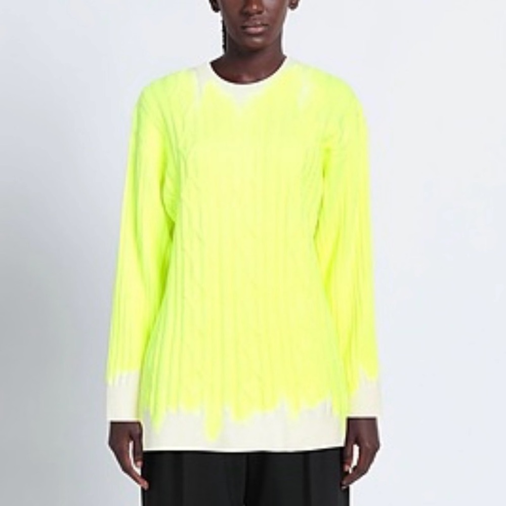 Twinset Actitude Collection Neon Cable Knit Sweater